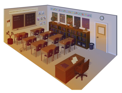 Elementary school classroom